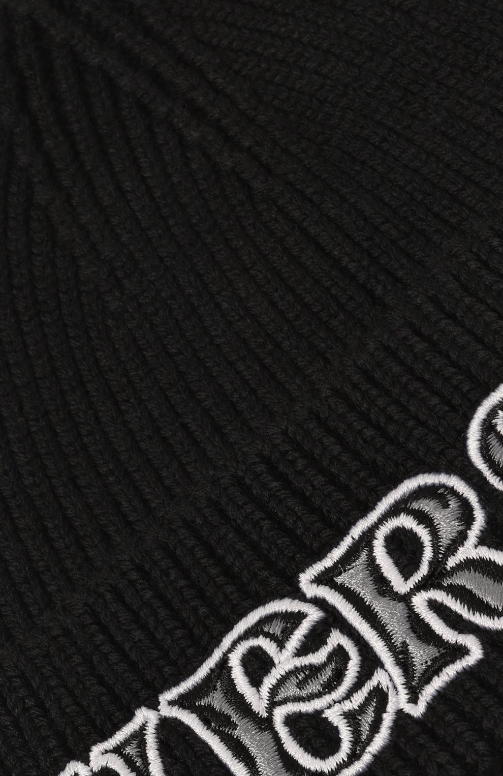 Мужская шерстяная шапка VERSACE черного цвета, арт. 1010791/1A07841 | Фото 3 (Материал: Текстиль, Шерсть; Кросс-КТ: Трикотаж; Материал сплава: Проставлено; Нос: Не проставлено)
