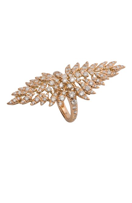 Женские кольцо CASATO бесцветного цвета, арт. MX1112BT-P | Фото 1 (Материал сплава: Розовое золото; Драгоценные камни: Бриллианты)