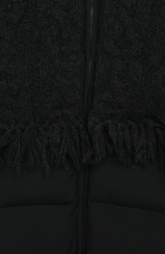 Детская пуховая куртка AFTER LABEL черного цвета, арт. 344100030/10A-16A | Фото 3 (Девочки Кросс-КТ: Пуховик-верхняя одежда; Рукава: Длинные; Материал внешний: Синтетический материал; Материал сплава: Проставлено; Материал подклада: Синтетический материал; Драгоценные камни: Проставлено; Материал утеплителя: Пух и перо)