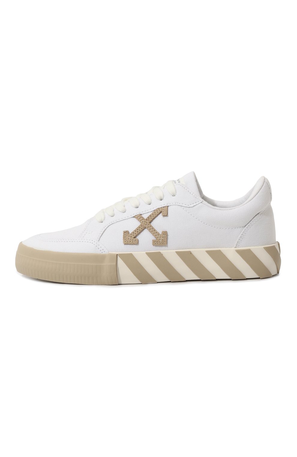 Текстильные кеды Vulcanized Off-White  OWIA272S23FAB0020117 Фото 4