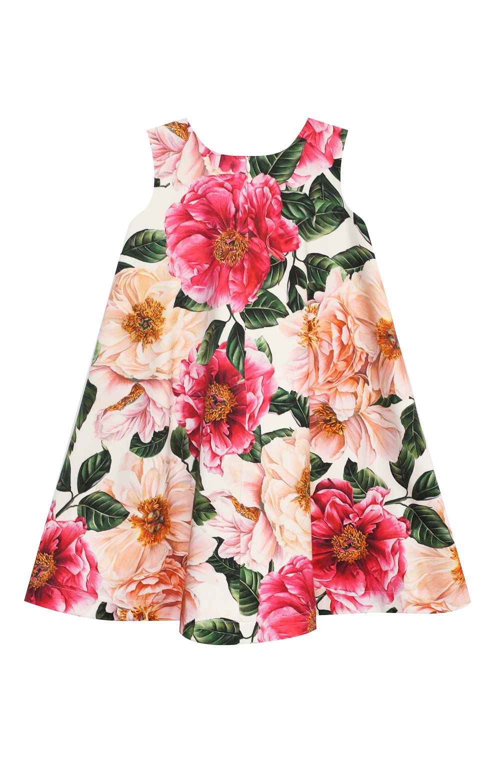 Детское хлопковое платье DOLCE & GABBANA разноцветного цвета, арт. L5JDZ0/FSGUD/2-6 | Фото 2 (Рукава: Короткие; Региональные ограничения белый список (Axapta Mercury): Не проставлено, RU; Материал сплава: Проставлено; Материал внешний: Хлопок; Девочки Кросс-КТ: Платье-одежда; Драгоценные камни: Проставлено; Материал подклада: Хлопок; Ростовка одежда: 2 года | 92 см, 3 года | 98 см, 4 года | 104 см, 5 лет | 110 см, 6 лет | 116 см)