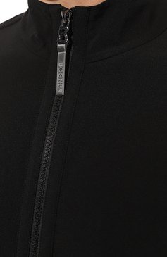 Мужская куртка BOGNER черного цвета, арт. 81107268 | Фото 5 (Кросс-КТ: Куртка, Ветровка; Рукава: Длинные; Материал внешний: Синтетический материал; Длина (верхняя одежда): Короткие; Стили: Кэжуэл)