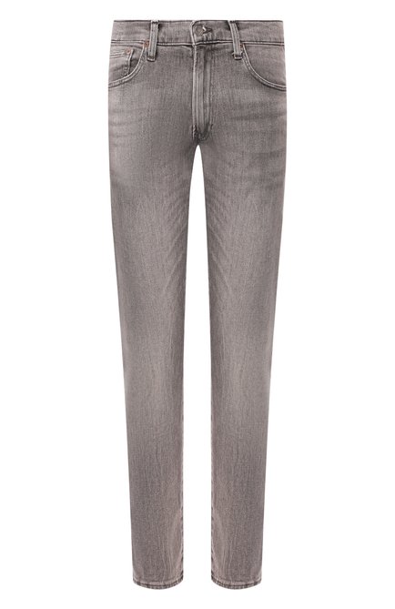 Мужские джинсы прямого кроя с потертостями POLO RALPH LAUREN серого цвета по цене 17500 руб., арт. 710683345 | Фото 1