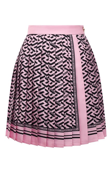 Женская шелковая юбка VERSACE розового цвета по цене 0 руб., арт. 1003974/1A02884 | Фото 1