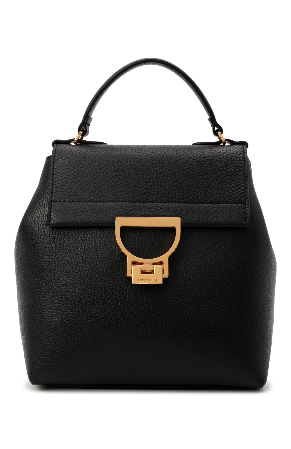 Женский рюкзак arlettis small COCCINELLE черного цвета, арт. E1 LD5 54 01 01 | Фото 1 (Материал: Натуральная кожа; Размер: mini; Стили: Кэжуэл)