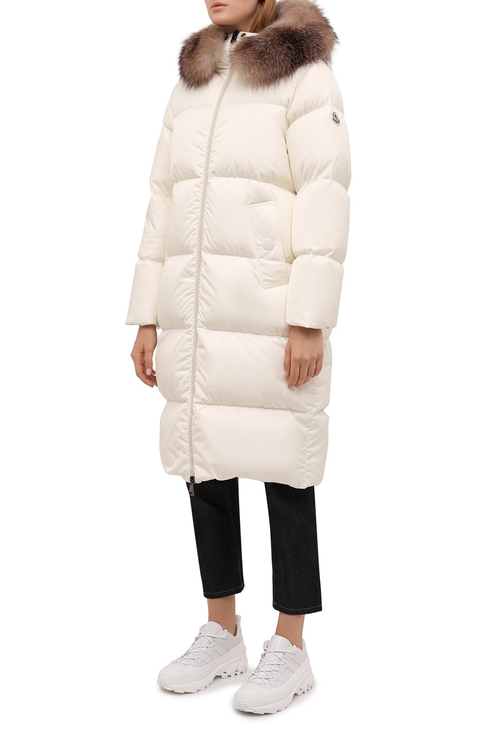 Женский белый пуховик cadinot MONCLER купить в интернет-магазине ЦУМ, арт.  G2-093-1C000-36-54155