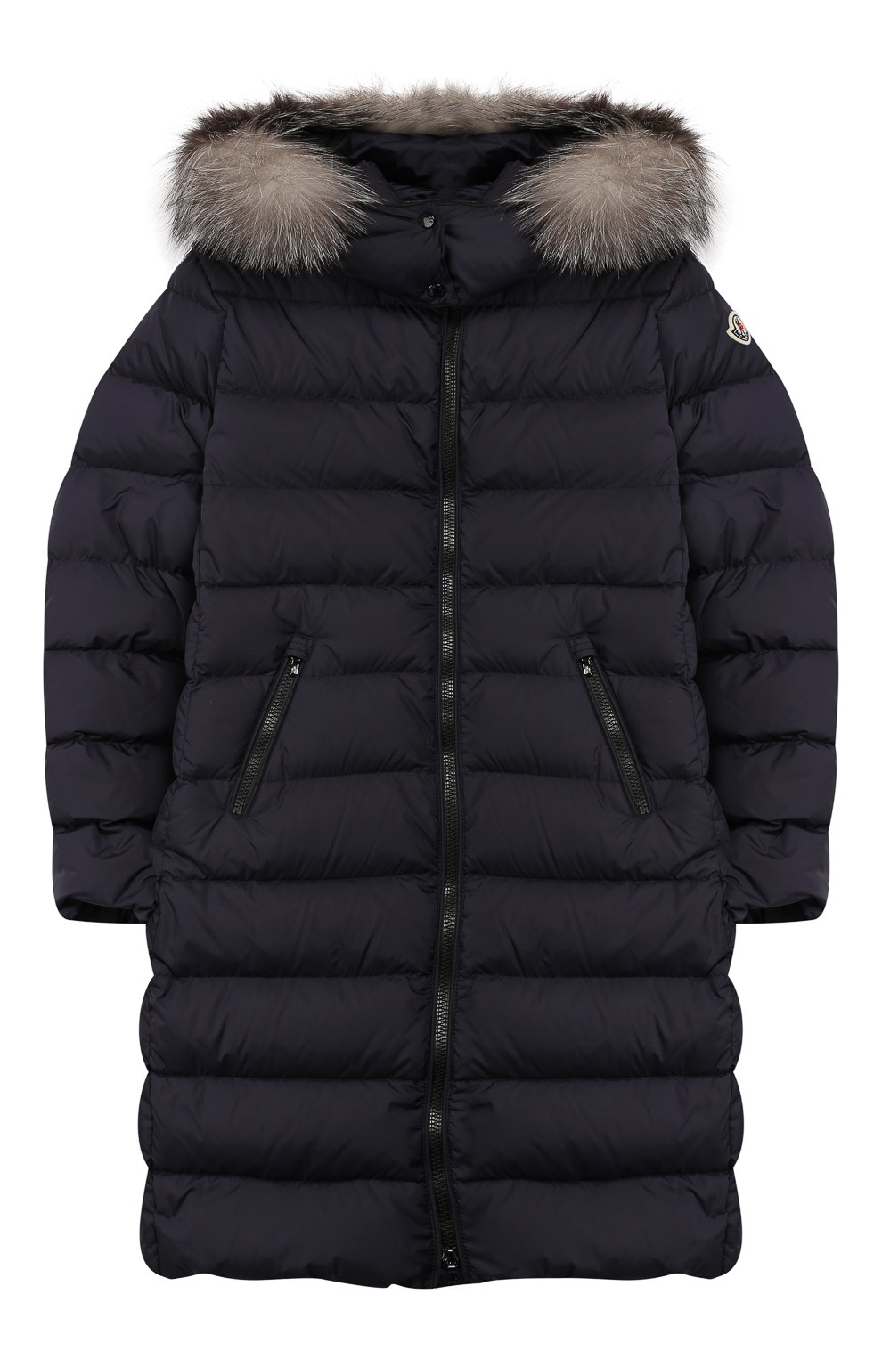 Пуховое пальто с капюшоном Moncler Enfant