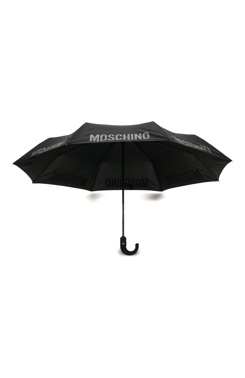 Мужской складной зонт MOSCHINO черного цвета, арт. 8064-T0PLESS | Фото 3 (Материал: Текстиль, Синтетический материал, Металл)