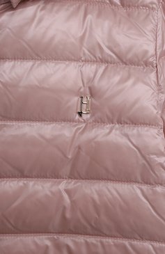 Детская пуховая куртка HERNO розового цвета, арт. PI000130G/12017/10 | Фото 3 (Девочки Кросс-КТ: Пуховик-верхняя одежда; Рукава: Длинные; Материал внешний: Синтетический материал; Материал сплава: Проставлено; Материал подклада: Синтетический материал; Кросс-КТ: Демисезон; Драгоценные камни: Проставлено; Материал утеплителя: Пух и перо)