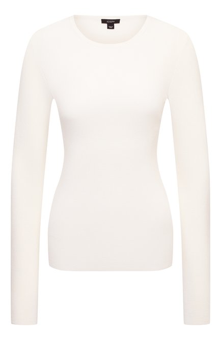 Женский шелковый пуловер JOSEPH белого цвета по цене 34900 руб., арт. JF004762 | Фото 1