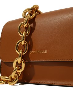 Женская сумка rita mini COCCINELLE коричневого цвета, арт. E5 LV3 57 10 54 | Фото 3 (Сумки-технические: Сумки через плечо; Материал: Натуральная кожа; Размер: mini; Ремень/цепочка: На ремешке)