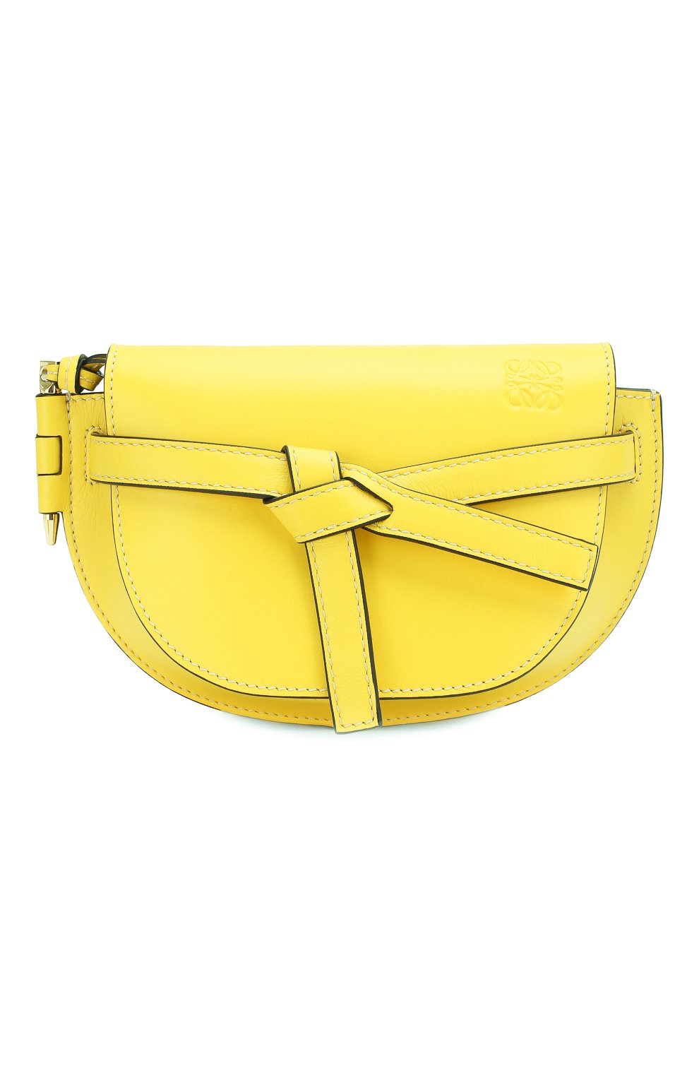 Женская поясная сумка gate mini LOEWE желтого цвета, арт. 321.54.Z58 | Фото 1 (Материал: Натуральная кожа; Стили: Классический; Размер: mini; Ремень/цепочка: На ремешке; Статус проверки: Проверена категория)
