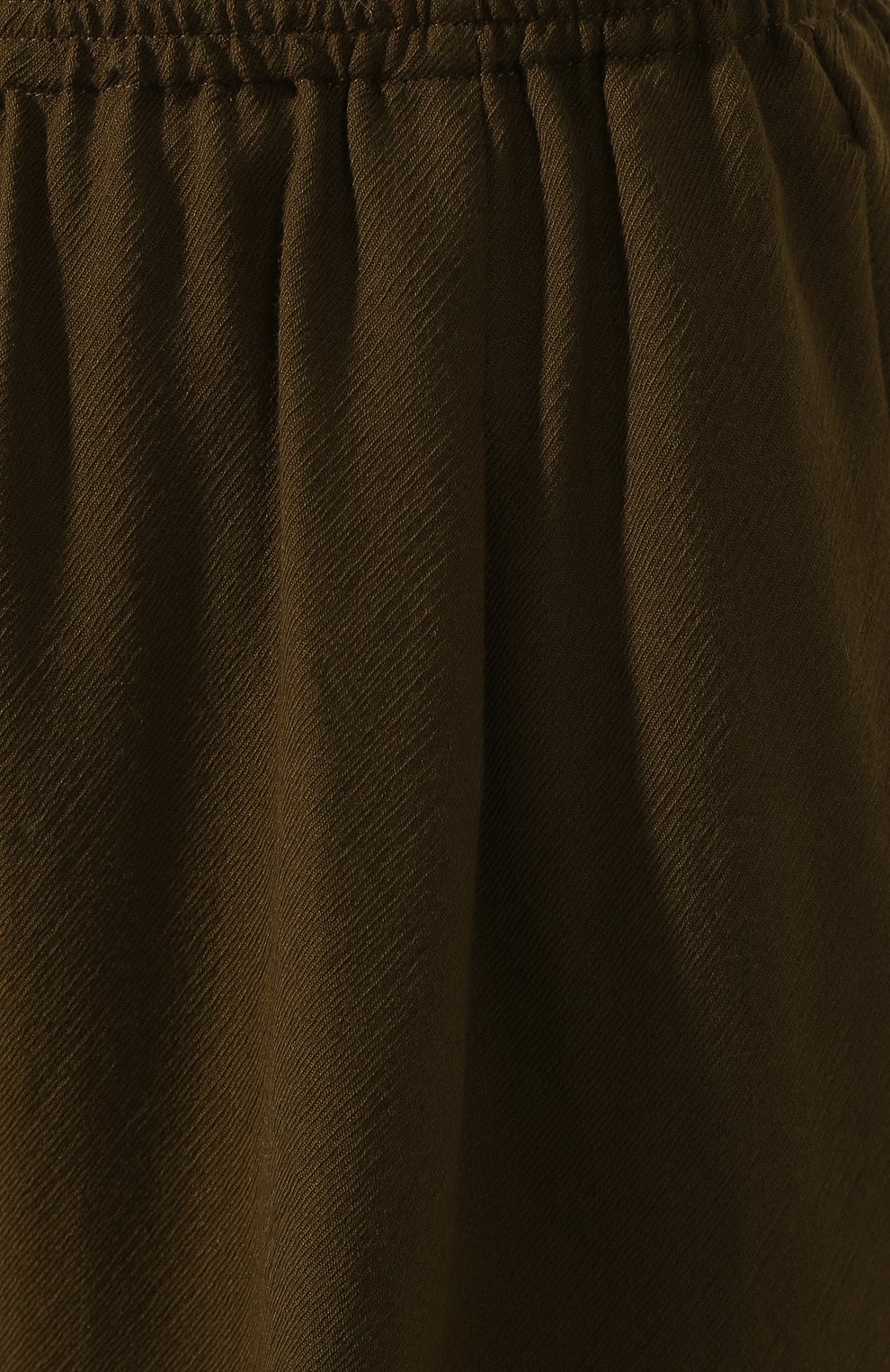 Женские шерстяные брюки FORTE_FORTE хаки цвета, арт. 6733 | Фото 5 (Материал внешний: Шерсть; Длина (брюки, джинсы): Стандартные; Женское Кросс-КТ: Брюки-одежда; Статус проверки: Проверена категория)