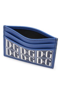Мужской кожаный футляр для кредитных карт sandon DOLCE & GABBANA синего цвета, арт. BP0330/AZ281 | Фото 3 (Материал: Натуральная кожа; Статус проверки: Проверено, Проверена категория)