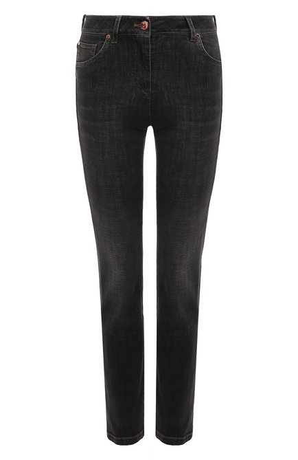 Женские джинсы BRUNELLO CUCINELLI темно-серого цвета по цене 73900 руб., арт. MB065P5679 | Фото 1