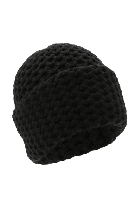 Женская кашемировая шапка INVERNI черного цвета, арт. 4232 CM | Фото 1 (Материал: Шерсть, Кашемир, Текстиль)