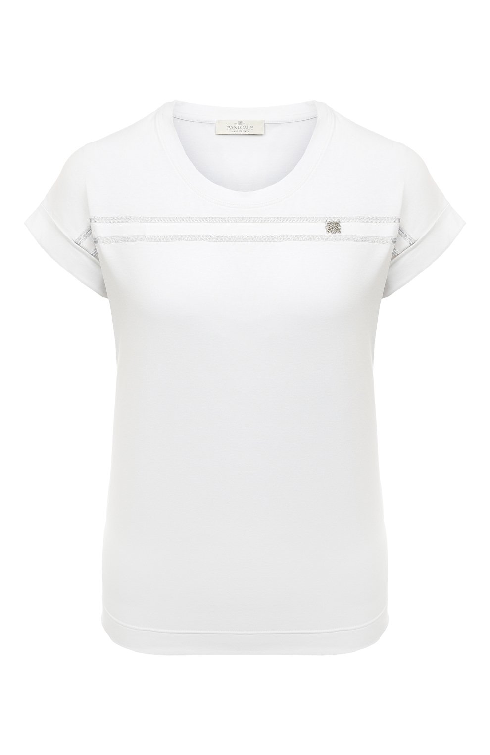 Хлопковая футболка Panicale белого цвета