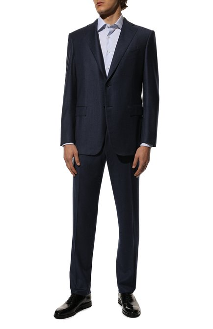 Мужской шерстяной костюм ZILLI синего цвета по цене 636500 руб., арт. MMS-QN22Y2-B6547/0002 | Фото 1