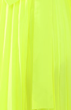 Женская юбка VALENTINO желтого цвета, арт. TB0RA5Z55CV | Фото 5 (Материал внешний: Синтетический материал; Женское Кросс-КТ: Юбка-одежда; Материал сплава: Проставлено; Длина Ж (юбки, платья, шорты): Миди; Драгоценные камни: Проставлено)