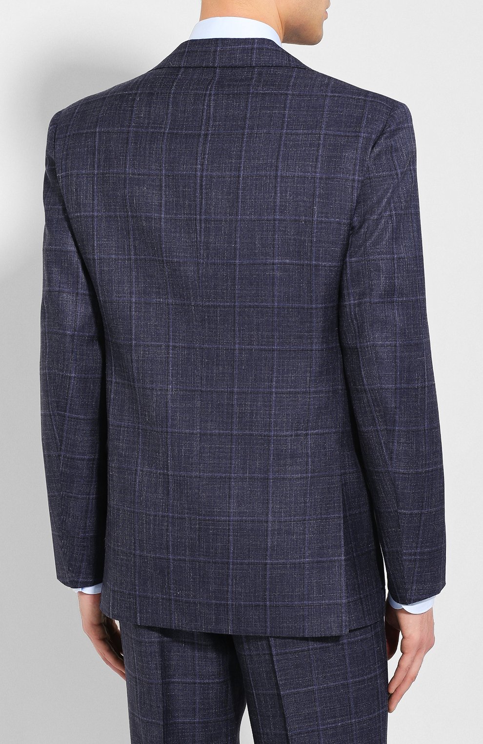Костюм из смеси кашемира и шелка Kiton  UA81K06S05 Фото 3