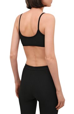 Женский хлопковый бра-топ DSQUARED2 черного цвета, арт. D8RG33850 | Фото 4 (Женское Кросс-КТ: Топ-спорт; Рукава: На бретелях; Региональные ограничения белый список (Axapta Mercury): RU; Материал внешний: Хлопок; Стили: Спорт-шик; Длина (для топов): Укороченные)