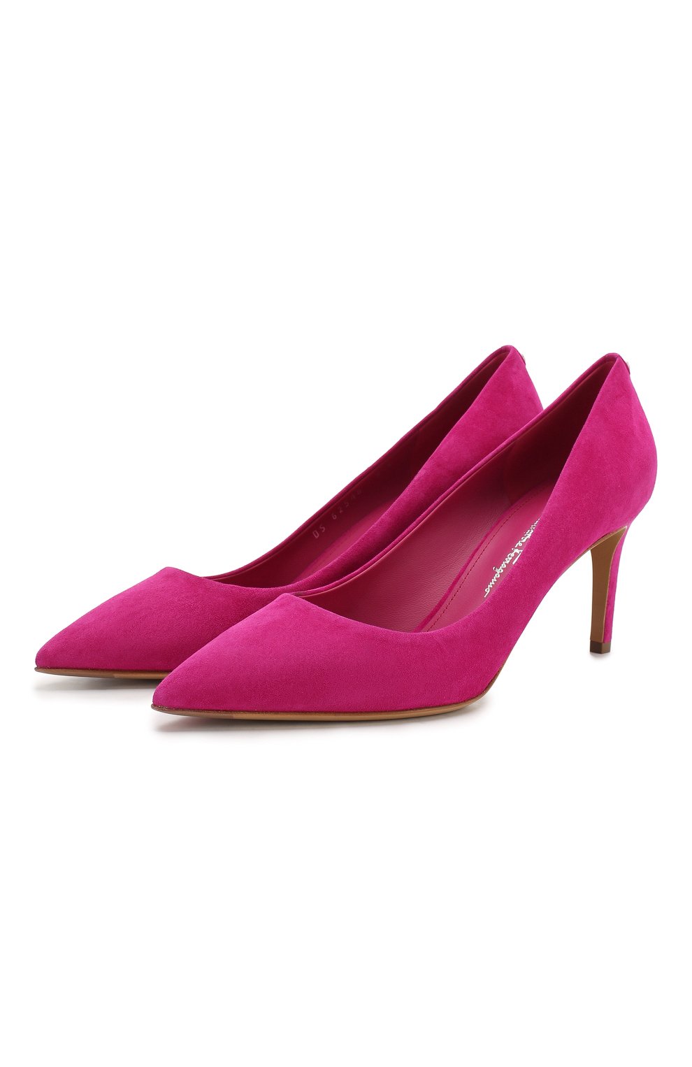 Женские фуксия замшевые туфли SALVATORE FERRAGAMO купить в интернет ...
