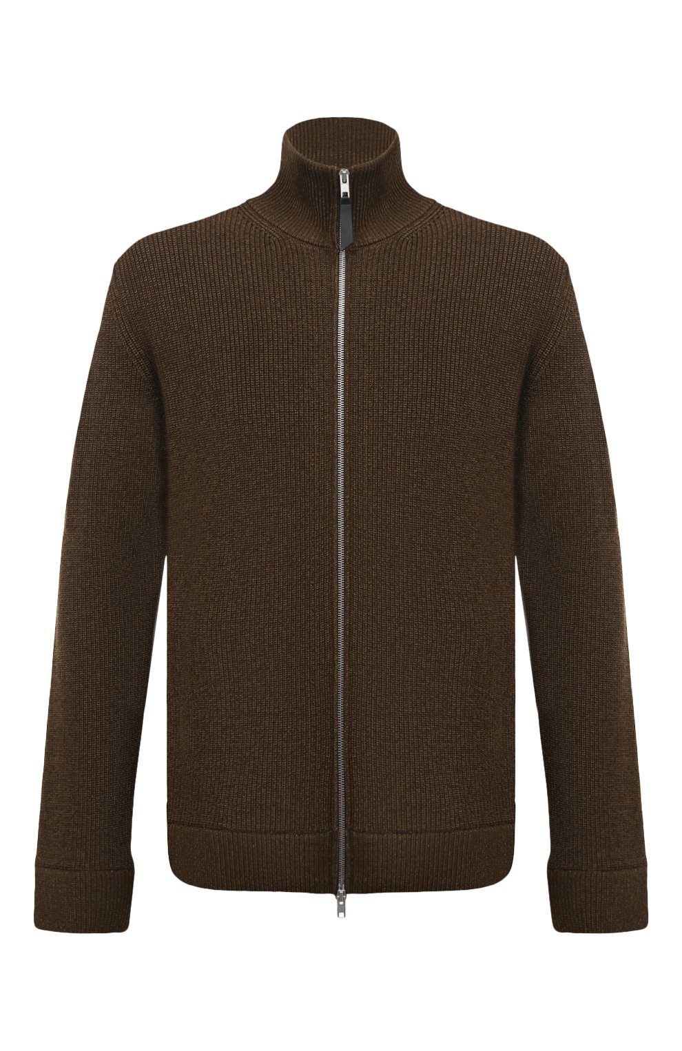 Мужской темно-коричневый кардиган из хлопка и шерсти MAISON MARGIELA ...