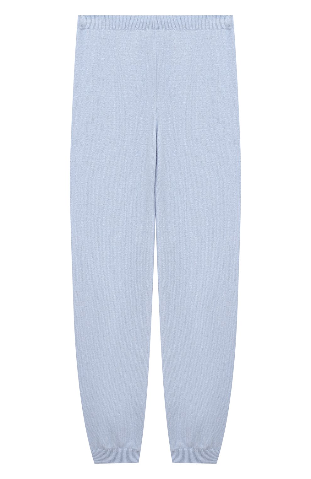 Детские кашемировые джоггеры GIORGETTI CASHMERE голубого цвета, арт. MB1309/8A-14A/N0 RIGA | Фото 1 (Материал внешний: Шерсть, Кашемир; Статус проверки: Проверено, Проверена категория; Девочки Кросс-КТ: Джоггеры-одежда)
