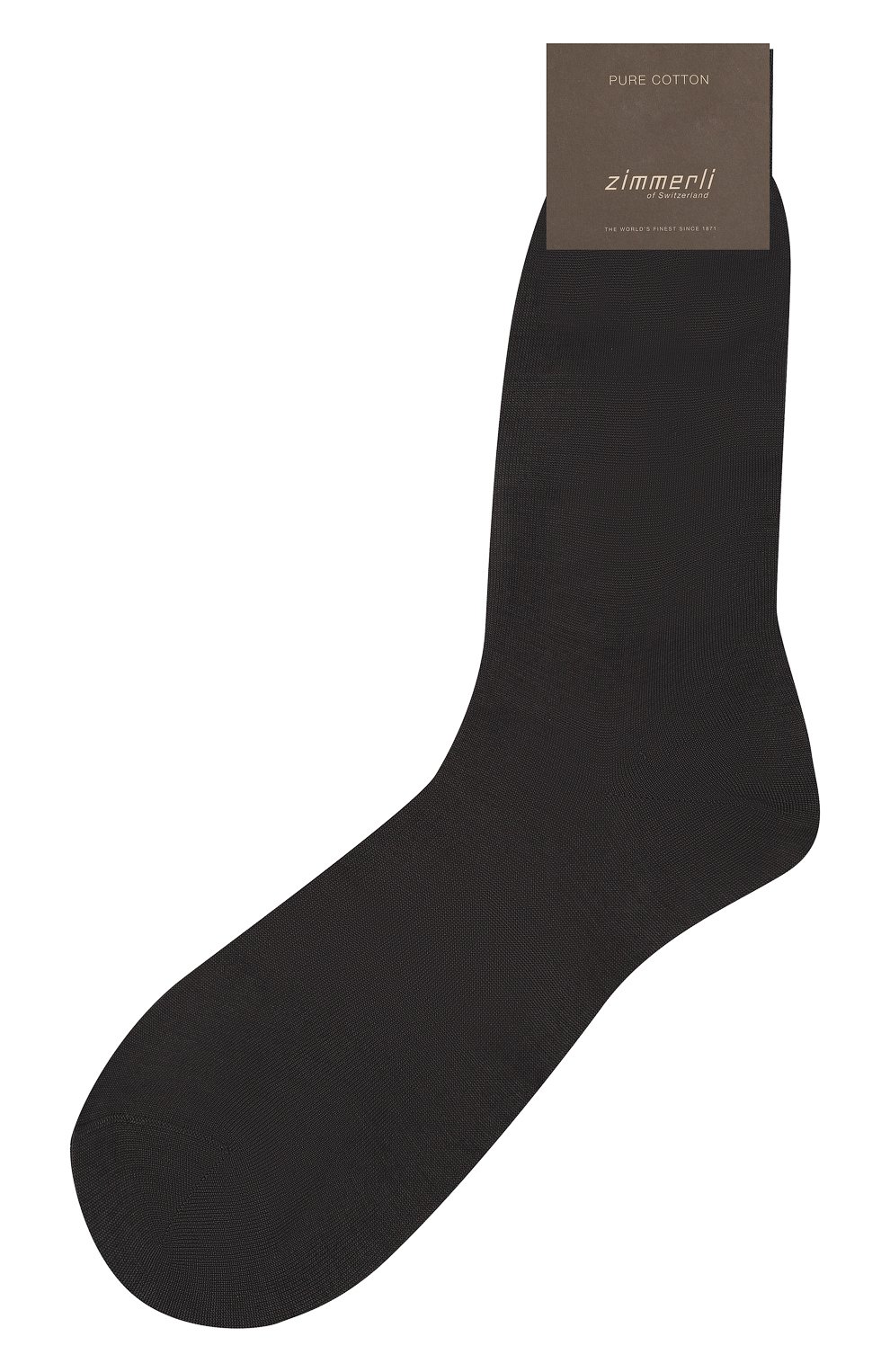 Мужские хлопковые носки ZIMMERLI темно-серого цвета, арт. 2501/12-5 | Фото 1 (Кросс-КТ: бельё; Материал сплава: Проставлено; Нос: Не проставлено; Материал внешний: Хлопок)