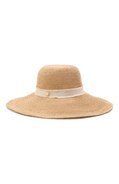 Женская соломенная шляпа с лентой HEIDI KLEIN бежевого цвета, арт. ACRW1257 | Фото 1 (Материал: Растительное волокно; Статус проверки: Проверено, Проверена категория)