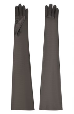 Женские кожаные перчатки GUCCI черного цвета, арт. 603553/BAP00 | Фото 2 (Материал: Натуральная кожа; Региональные ограничения белый список (Axapta Mercury): RU; Длина (верхняя одежда): Длинные)