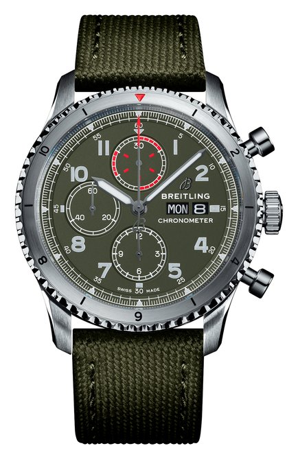 Мужские часы aviator 8 chtonograph curtiss warhawk BREITLING бесцветного цвета, арт. A133161A1L1X2 | Фото 1 (Материал корпуса: Сталь; Цвет циферблата: Другое; Механизм: Автомат)