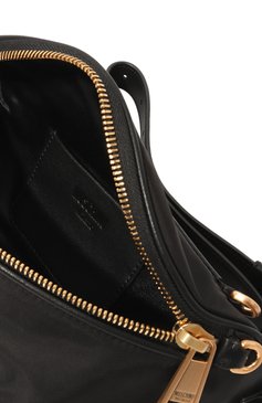 Женская поясная сумка belt MOSCHINO черного цвета, арт. 2317 B7707/8202 | Фото 5 (Размер: medium; Материал сплава: Проставлено; Материал: Текстиль; Драгоценные камни: Проставлено; Застежка: Молния; Стили: Кэжуэл)