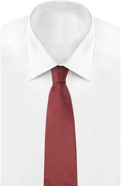 Мужской комплект из галстука и платка LANVIN красного цвета, арт. 4228 | Фото 3 (Материал: Текстиль, Шелк)