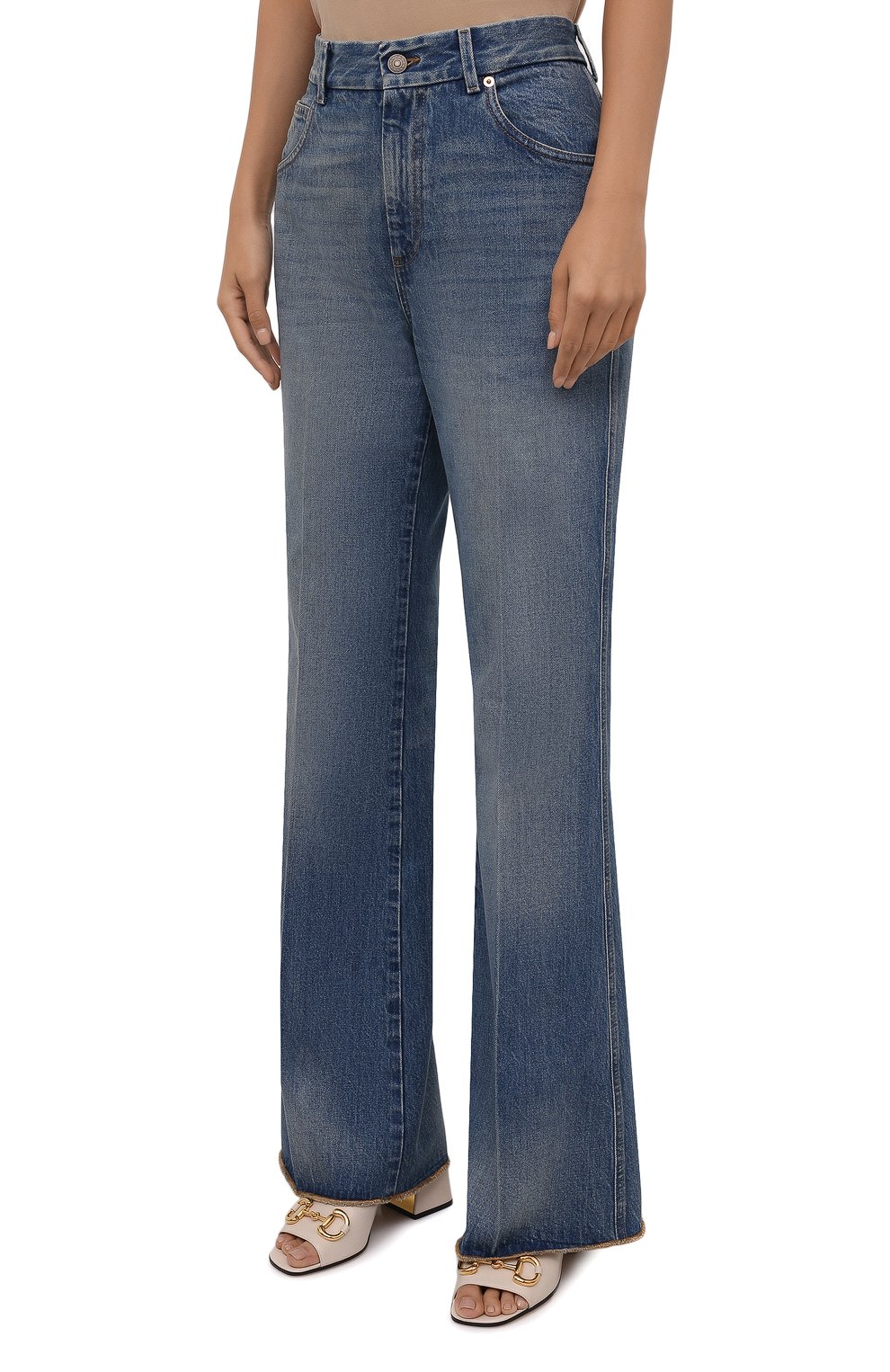 Женские синие джинсы GUCCI купить в интернет-магазине ЦУМ, арт. 656983 ...