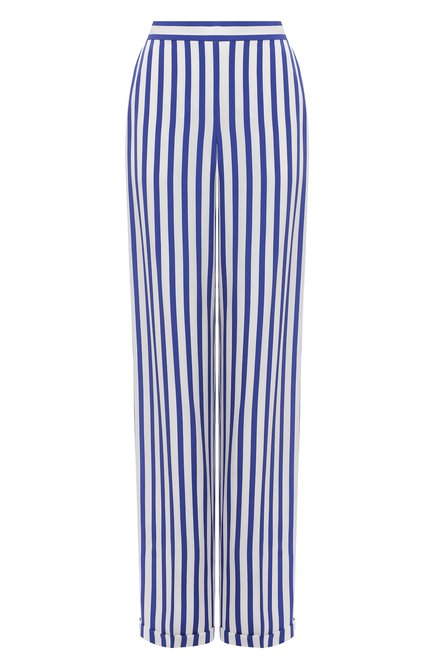 Женские шелковые брюки RALPH LAUREN синего цвета, арт. 290844001 | Фото 1 (Материал подклада: Шелк; Длина (брюки, джинсы): Удлиненные; Стили: Кэжуэл; Материал внешний: Шелк; Силуэт Ж (брюки и джинсы): Широкие; Женское Кросс-КТ: Брюки-одежда; Региональные ограничения белый список (Axapta Mercury): RU)