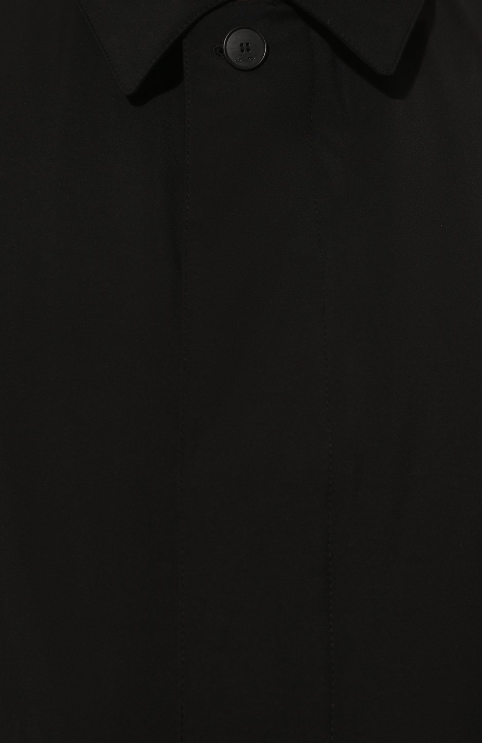 Мужской плащ BRIONI черного цвета, арт. SHN90L/P1A0K | Фото 5 (Big sizes: Big Sizes; Мужское Кросс-КТ: Плащ-верхняя одежда; Материал внешний: Шерсть, Синтетический материал; Рукава: Длинные; Длина (верхняя одежда): До середины бедра; Региональные ограничения белый список (Axapta Mercury): Не проставлено; Материал сплава: Проставлено; Нос: Не проставлено; Стили: Классический; Драгоценные камни: Проставлено)