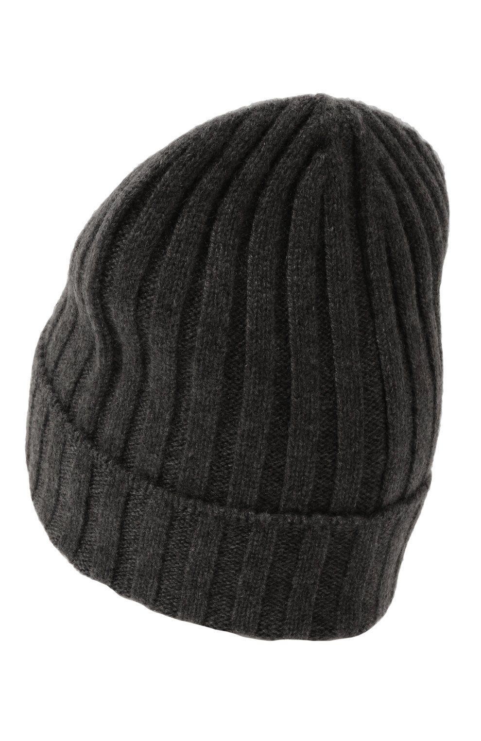 Детского кашемировая шапка BRUNELLO CUCINELLI темно-серого цвета, арт. B22M90008C | Фото 2 (Материал: Текстиль, Кашемир, Шерсть; Материал сплава: Проставлено; Нос: Не проставлено)