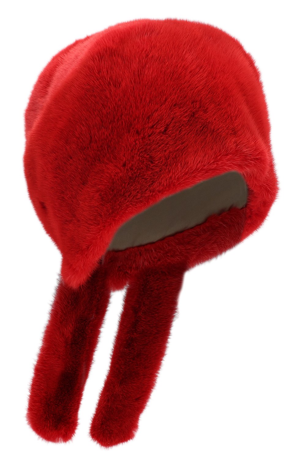 Женский косынка из меха норки FURLAND красного цвета, арт. 0160800110208600676 | Фото 1 (Материал: Натуральный мех)