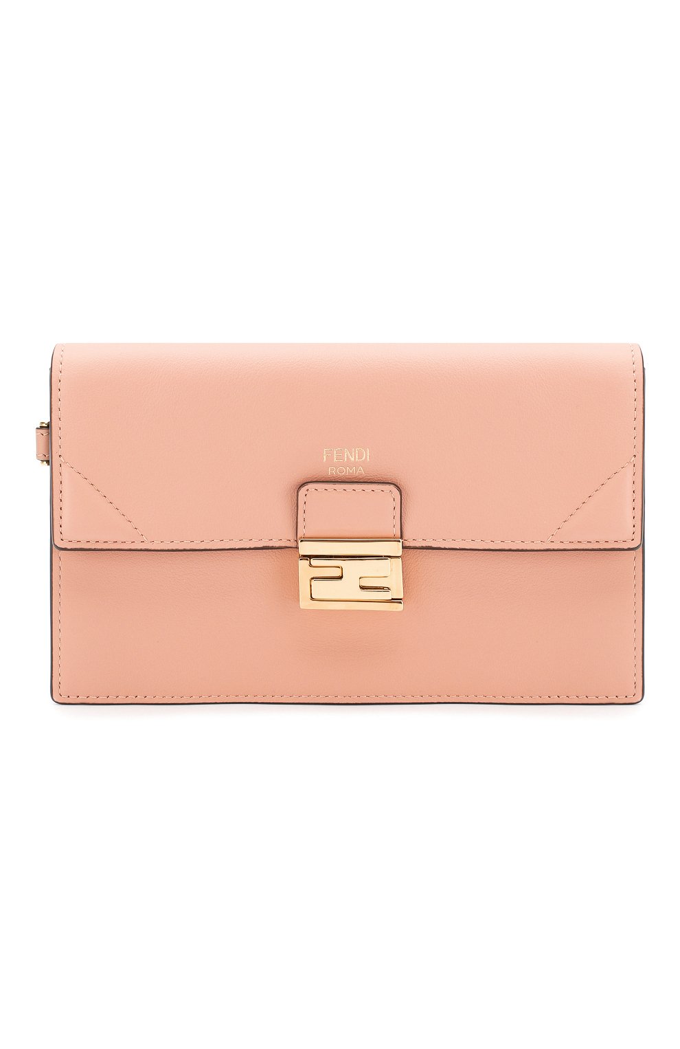 Женская сумка kan mini FENDI розового цвета, арт. 8M0435 A5DY | Фото 1 (Сумки-технические: Сумки через плечо; Материал: Натуральная кожа; Размер: mini; Ремень/цепочка: На ремешке)