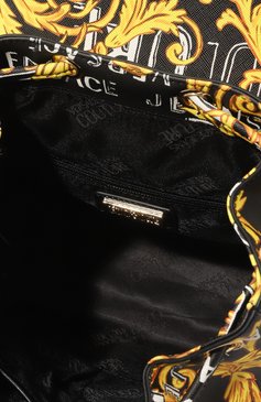 Женский рюкзак VERSACE JEANS COUTURE черного цвета, арт. 74VA4BF8/ZS597 | Фото 5 (Размер: medium; Материал: Экокожа; Стили: Кэжуэл)