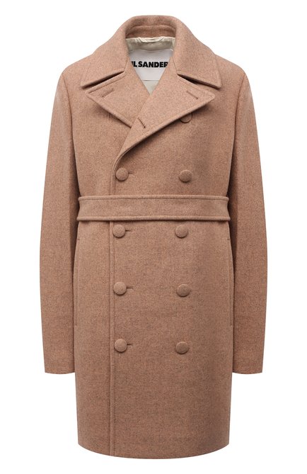 Женское шерстяное пальто JIL SANDER бежевого цвета по цене 298000 руб., арт. JSWT415124-WT200100 | Фото 1