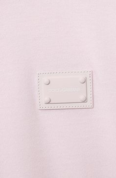 Детская хлопковая футболка DOLCE & GABBANA светло-розового цвета, арт. L4JT7T/G70LK/8-14 | Фото 3 (Рукава: Короткие; Региональные ограничения белый список (Axapta Mercury): RU; Материал сплава: Проставлен�о; Материал внешний: Хлопок; Мальчики Кросс-КТ: Футболка-одежда; Драгоценные камни: Проставлено; Ростовка одежда: 10 - 11 лет | 140 - 146см, 12 лет | 152 см, 8 лет | 128 см)