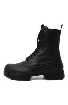 Мужские кожаные ботинки roccia VIC MATIE черного цвета, арт. 1B6060UDV06CANB001 | Фото 4 (Каблук высота: Высокий; Мужское Кросс-КТ: Ботинки-обувь, Байкеры-обувь; Материал внутренний: Натуральная кожа; Материал сплава: Проставлено; Материал утеплителя: Без утеплителя; Подошва: Массивная; Драгоценные камни:  Проставлено)