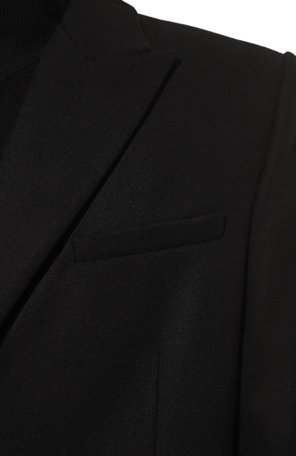 Мужской шерстяное пальто TRUSSARDI черного цвета, арт. 52S00808-1T006170 | Фото 5 (Материал внешний: Шерсть; Рукава: Длинные; Длина (в ерхняя одежда): До колена; Материал сплава: Проставлено; Нос: Не проставлено; Стили: Классический; Драгоценные камни: Проставлено; Мужское Кросс-КТ: пальто-верхняя одежда)