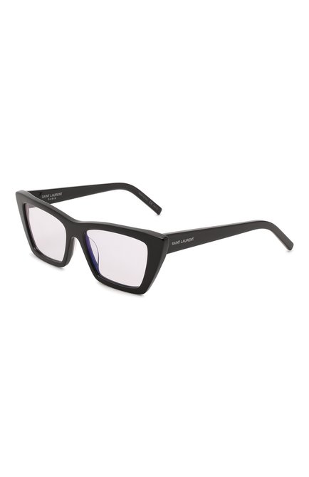 Женские солнцезащитные очки SAINT LAURENT черного цвета, арт. SL 276 MICA 025 | Фото 1 (Тип очков: С/з; Очки форма: Cat-eye)