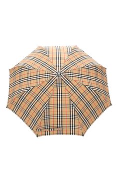 Мужской складной зонт BURBERRY бежевого цвета, арт. 8024782 | Фото 1 (Материал: Текстиль, Синтетический материал)