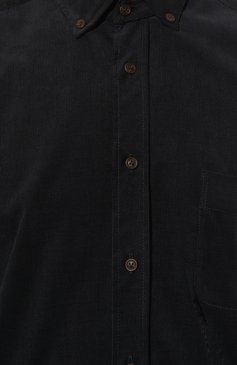 Мужская хлопковая рубашка VAN LAACK черного цвета, арт. R0Y-TFK/150271 | Фото 5 (Манжеты: На пуговицах; Воротник: Button down; Рукава: Длинные; Рубашки М: Regular Fit; Случай: Повседневный; Длина (для топов): Стандарт ные; Материал сплава: Проставлено; Материал внешний: Хлопок; Принт: Однотонные; Драгоценные камни: Проставлено; Стили: Кэжуэл)