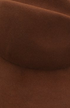 Женская фетровая шляпа  VALENTINO коричневого цвета, арт. TW2HEA35/WDW | Фото 3 (Материал: Текстиль, Шерсть)