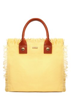 Женский сумка-шопер MELISSA ODABASH желтого цвета, арт. P0RT0 CERV0 | Фото 1 (Сумки-технические: Сумки-шопперы; Размер: medium; Материал сплава: Проставлено; Материал: Текстиль; Драгоценные камни: Проставлено)